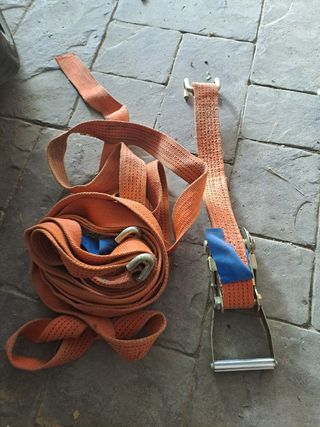 Cinchas de sujeción naranjas