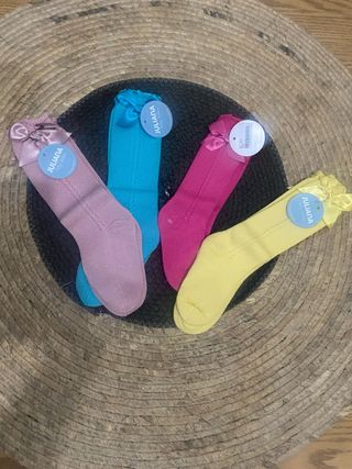 pack Calceta  Juliana niña lazo 
8 pares 2 de cada
