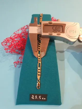 Pulsera Oro 18kl 3x1 Tipo Cartier