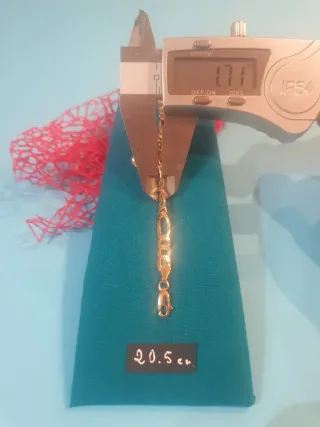 Pulsera Oro 18kl 3x1 Tipo Cartier