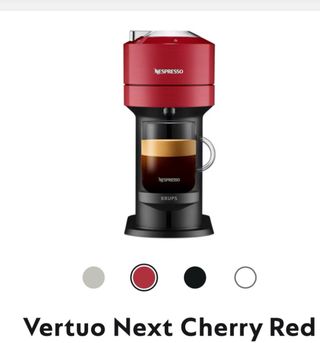 Cafetera Nespresso Vertuo Roja