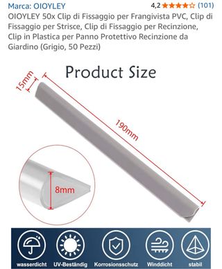 Frangivista grigio in plastica