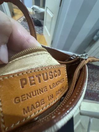 Mochila Bolso Petusco Beige y Marrón