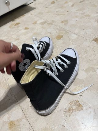 Converse Botas Negras Talla 38