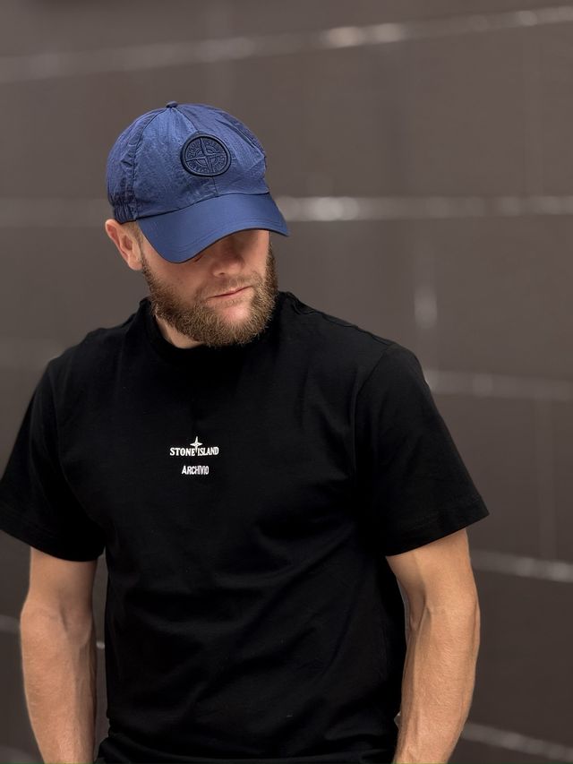 "NYLON" ECONYL gorra azul de Stone Island