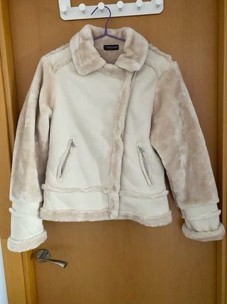 Cazadora Biker Antelina y Borreguito Cantarana L