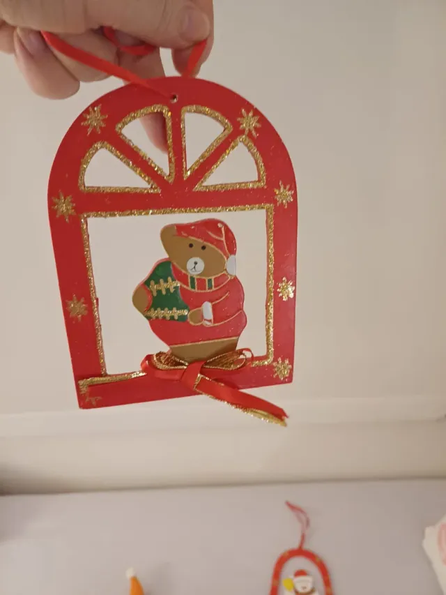 Lote Adornos Navideños Muñecos Nieve y Papá Noel