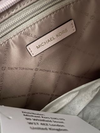 Borsa shopper Michael Kors rosa e oro