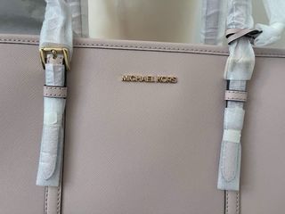 Borsa shopper Michael Kors rosa e oro