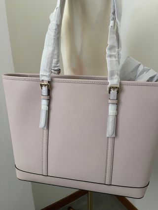 Borsa shopper Michael Kors rosa e oro