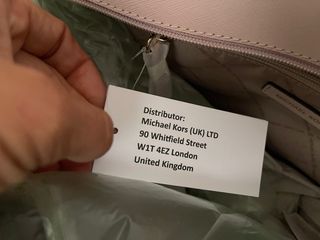 Borsa shopper Michael Kors rosa e oro