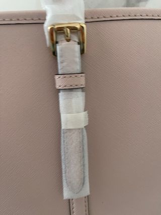 Borsa shopper Michael Kors rosa e oro