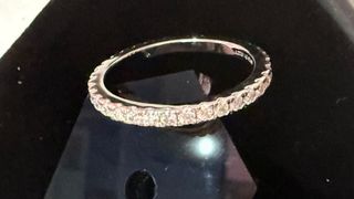 Anillo Moissanita medida 19.8 plata 925 baño oro 
