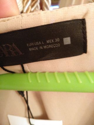 Top Zara Lentejuelas Dorado Nuevo 