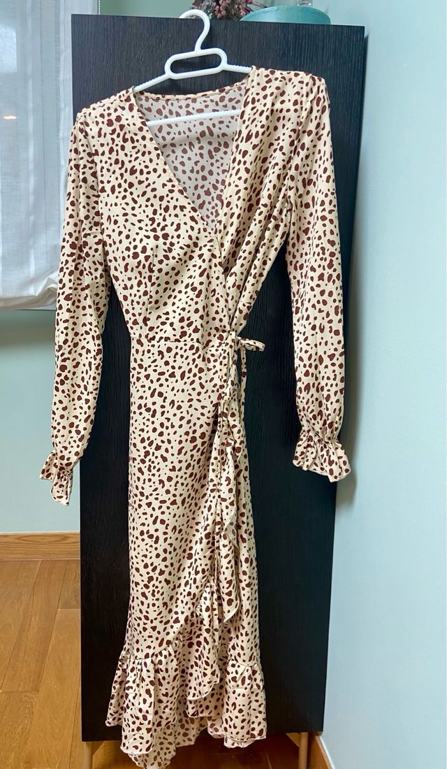 Vestido gasa estampado sin estrenar