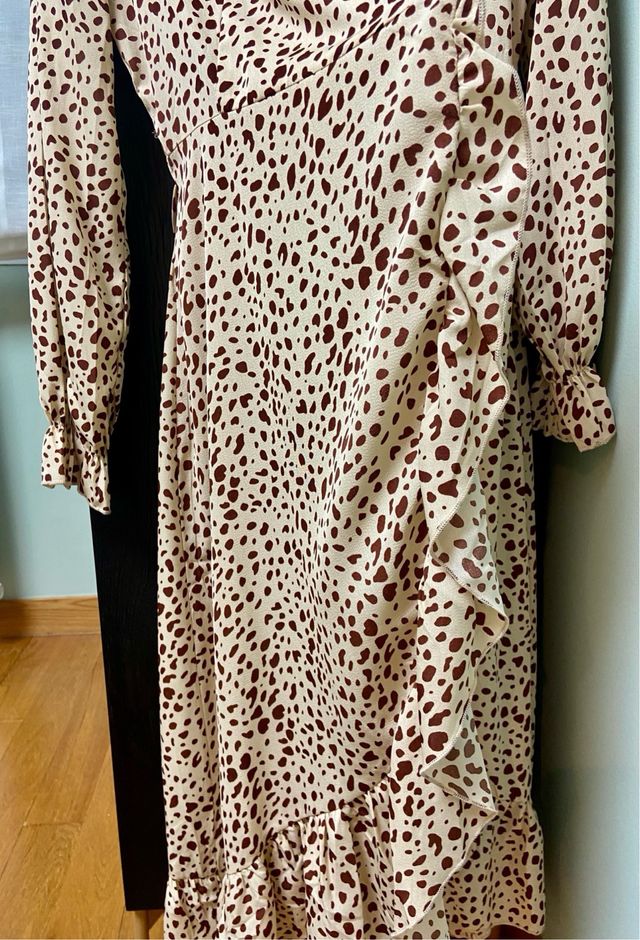 Vestido gasa estampado sin estrenar