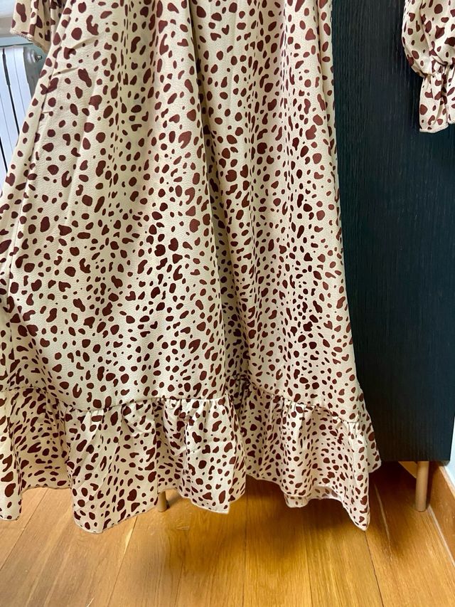 Vestido gasa estampado sin estrenar