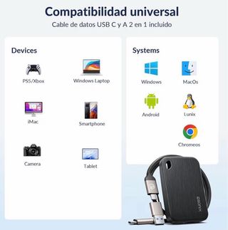 iDsonix SSD Portátil 2TB