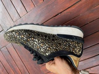 Scarpe Casadei donna oro e nere taglia 37