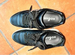 Scarpe Hogan Pelle Nere Argento