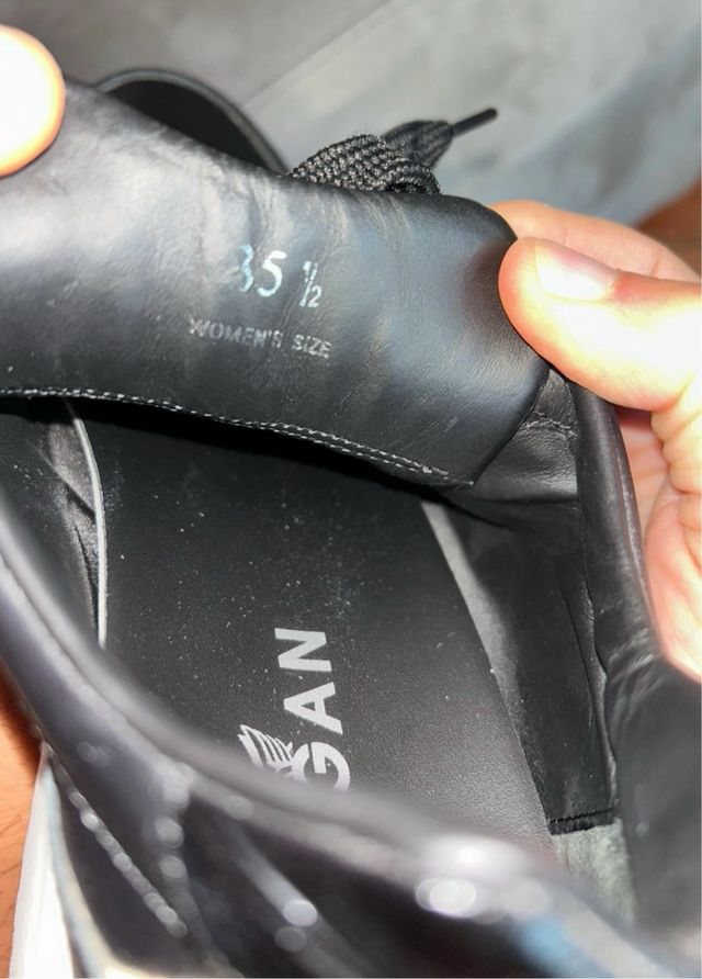 Scarpe Hogan Pelle Nere Argento