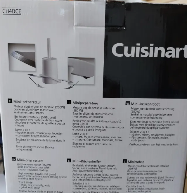 Cuisinart Mini Robot da Cucina CH4DCE/CH4E