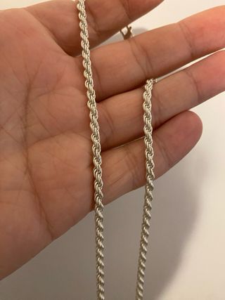 Cadena Cordón Salomónico Plata 925