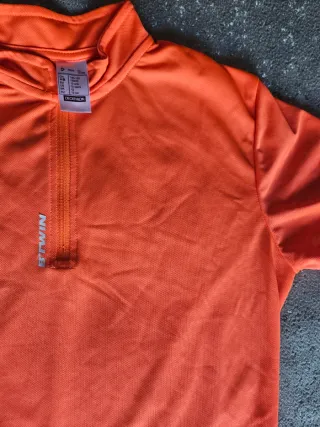 Maillot y culotte ciclismo Btwin Naranja/Negro