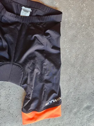Maillot y culotte ciclismo Btwin Naranja/Negro