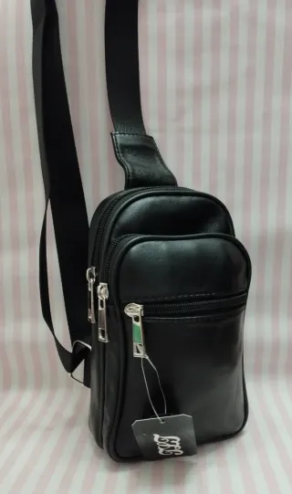 NOVEDAD! MOCHILA BANDOLERA DE PIEL AUTÉNTICA