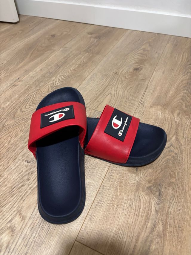 Chanclas Champion Azul y Rojo