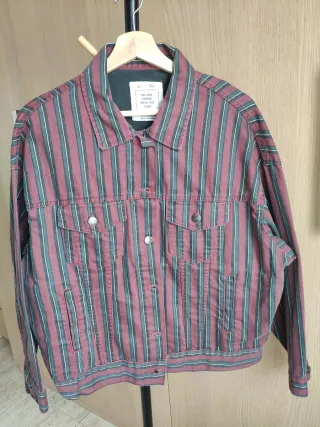 Cazadora vaquera Pull&Bear rayas L