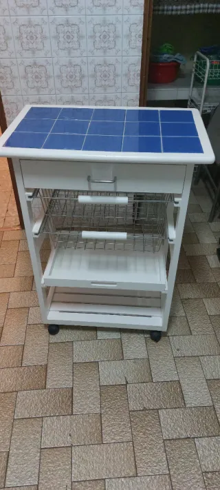 Mesa  auxiliar cocina con ruedas