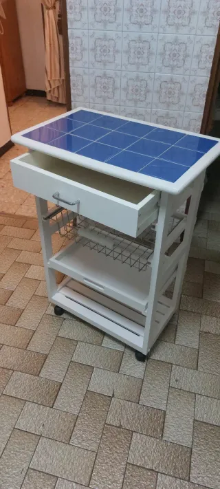 Mesa  auxiliar cocina con ruedas