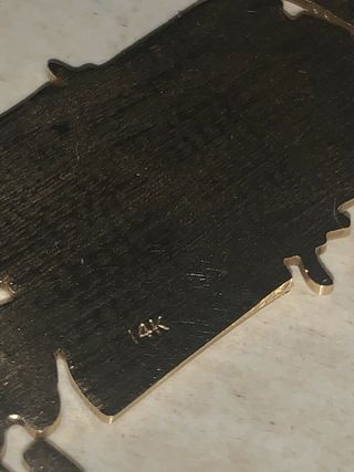 Colgante DeathRow Records Oro 14K Real USA