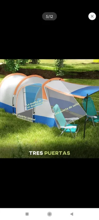 Tienda de campaña 3 personas