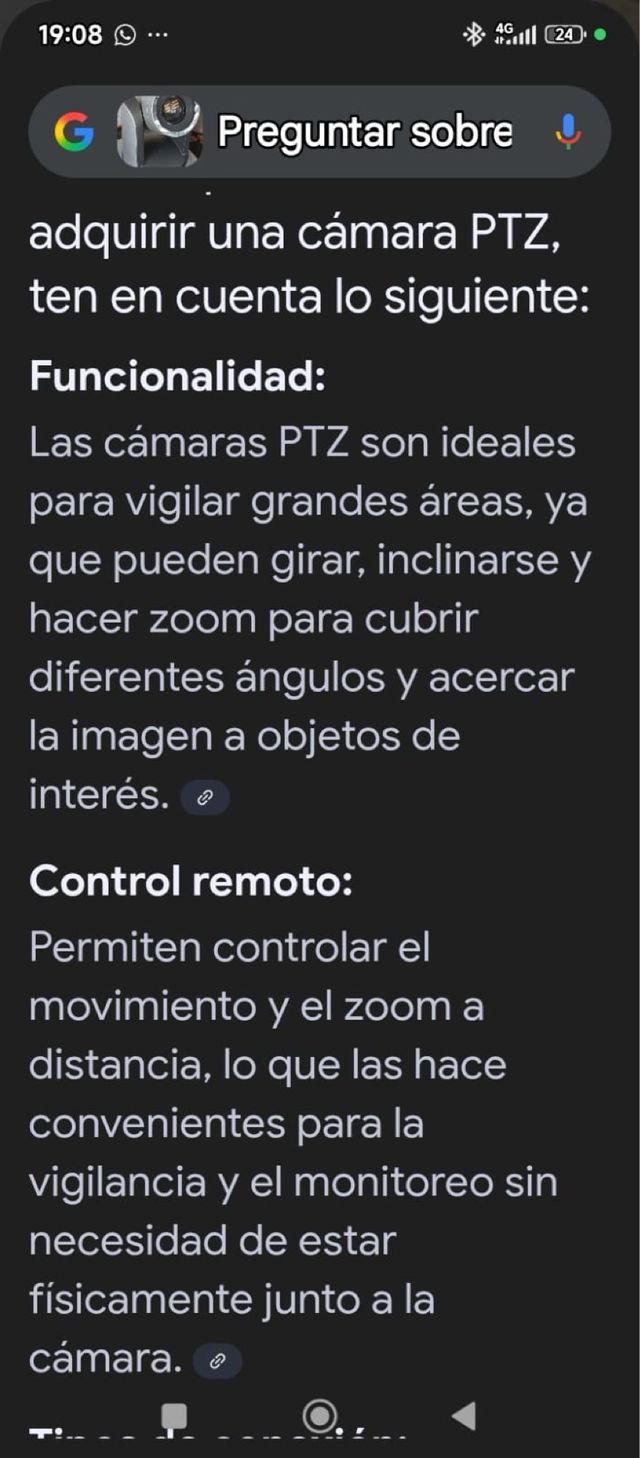 Cámara PTZ 20X Zoom F16-F35