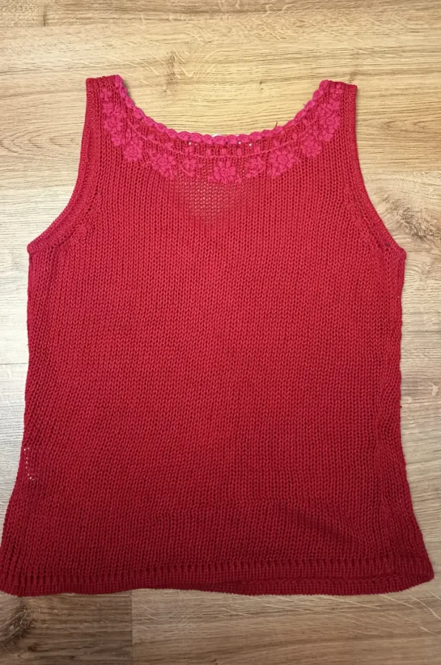 Camiseta de punto con calados