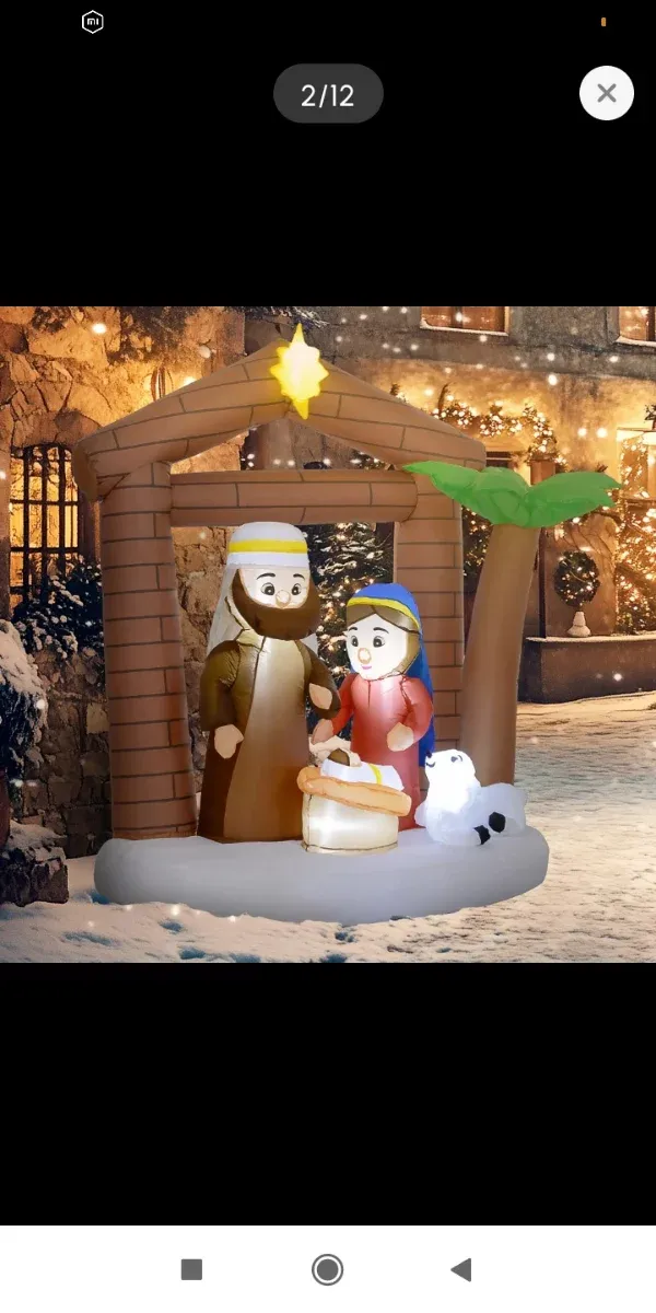 Belén inflable LED Navidad