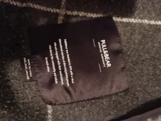 Cappotto Pull&Bear a quadri XL