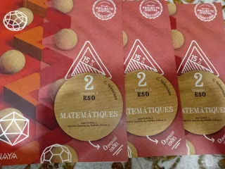 Lote 3 Libros Matemáticas ESO 2º Trimestre