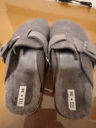 Zapatillas TEX Talla 36 Gris