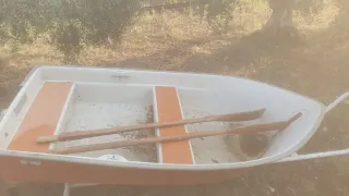 Barco de remos con remos