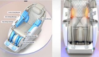 Sillón de Masaje Doble Movimiento,Terapia Dual