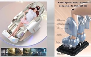 Sillón de Masaje Doble Movimiento,Terapia Dual