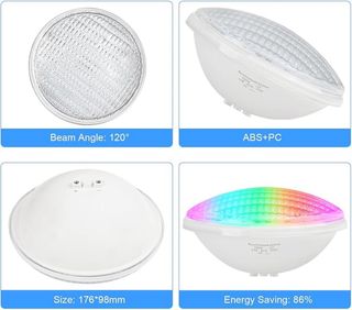 NUOVO! Faretto per piscina PAR56 RGB 54W 12V IP68