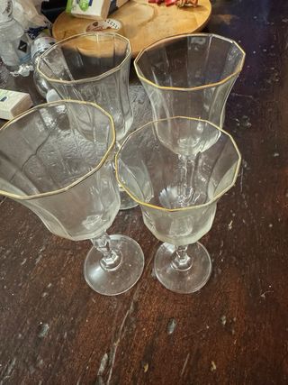 Set 6 Bicchieri Martini Vetro