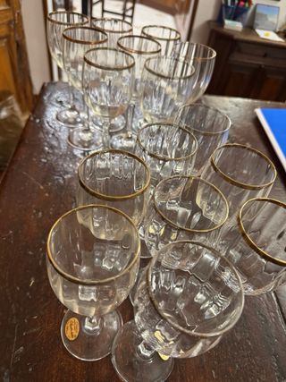 Set 6 Bicchieri Martini Vetro