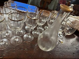 Set 6 Bicchieri Martini Vetro