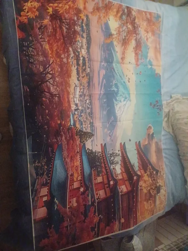 Lienzo paisaje japonés